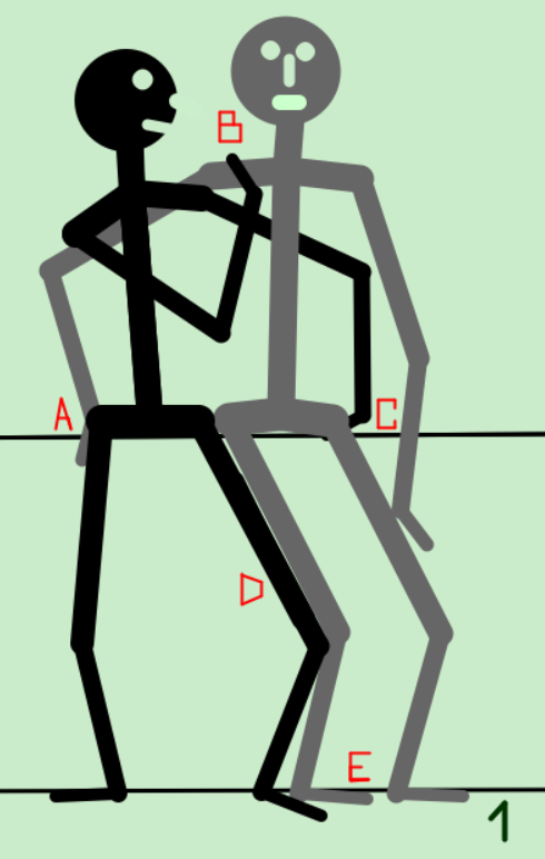 In die Richtung Rollstuhl bewegen. In Rollstuhl helfen. In die Richtung Rollstuhl (Bild: LeseWie.de)
